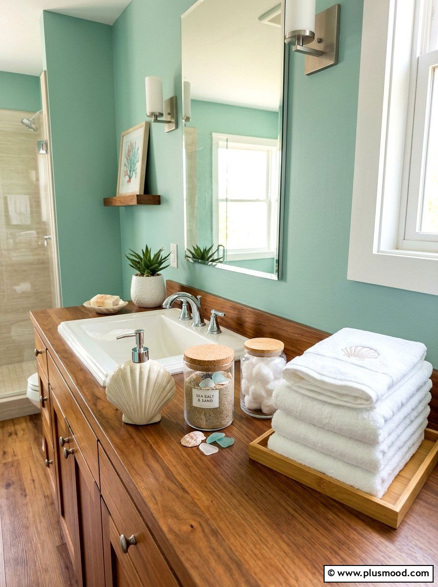 Seashell Bathroom Accessories - 25 summer home decor ideas