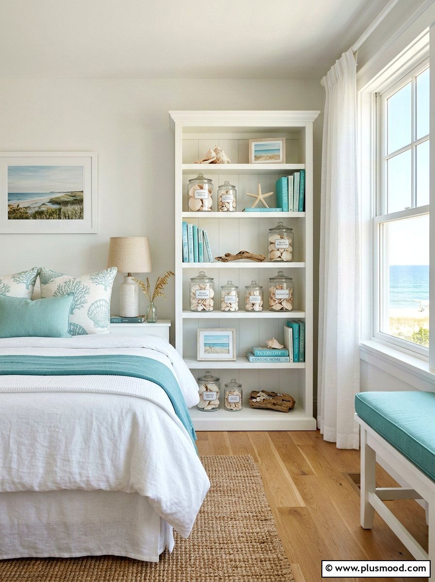 Seashell Room Decorations - 25 beachy summer bedroom ideas