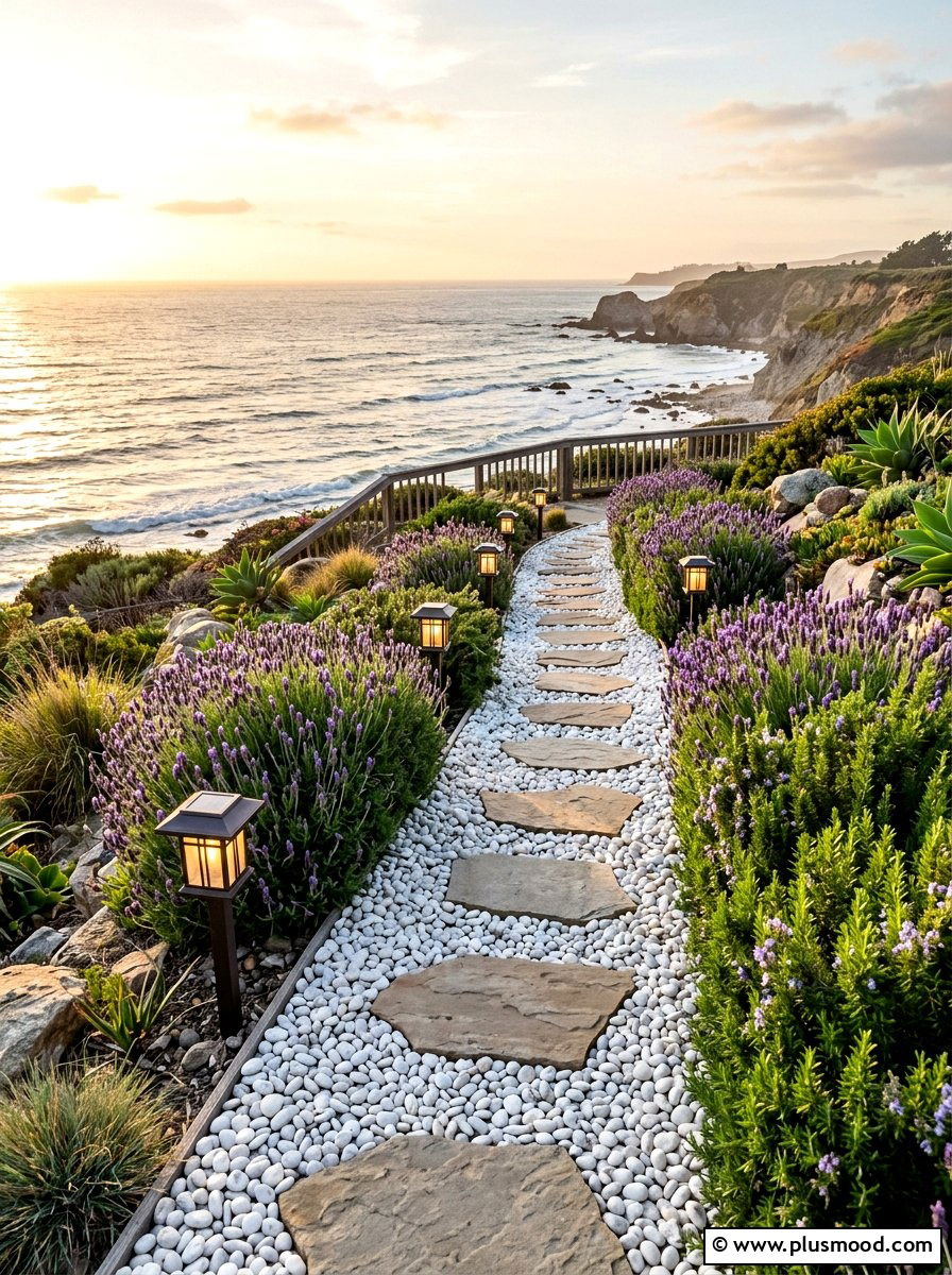 Seaside Path Landscaping - 25 summer coastal outdoor entertaining ideas