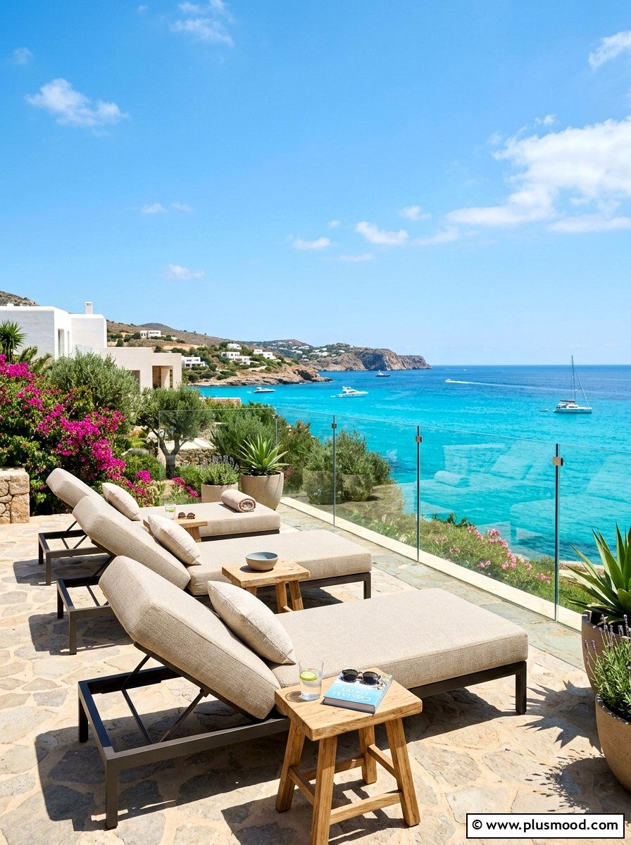 Seaside Terrace Seating - 25 summer coastal patio ideas