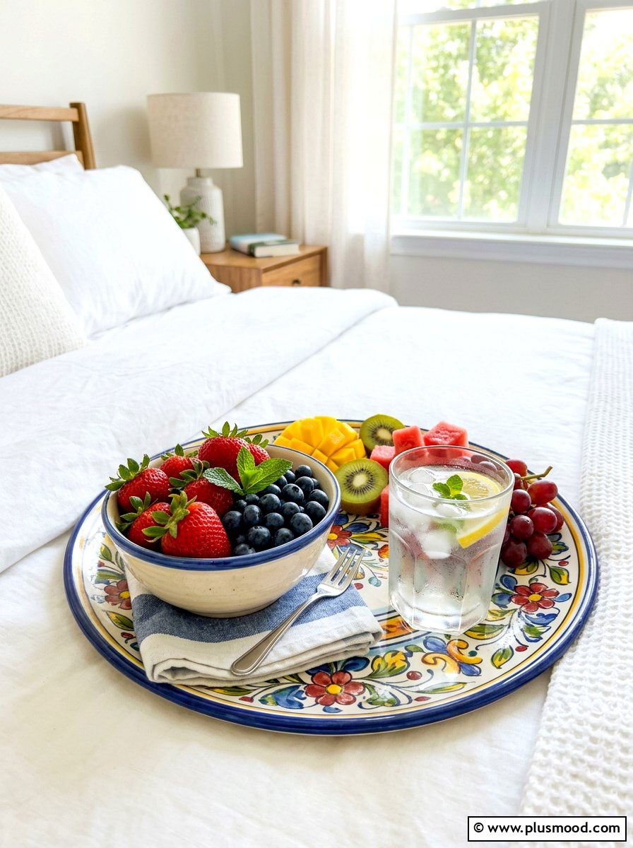 Seasonal Fruit Tray - 25 summer bedroom tray decor ideas