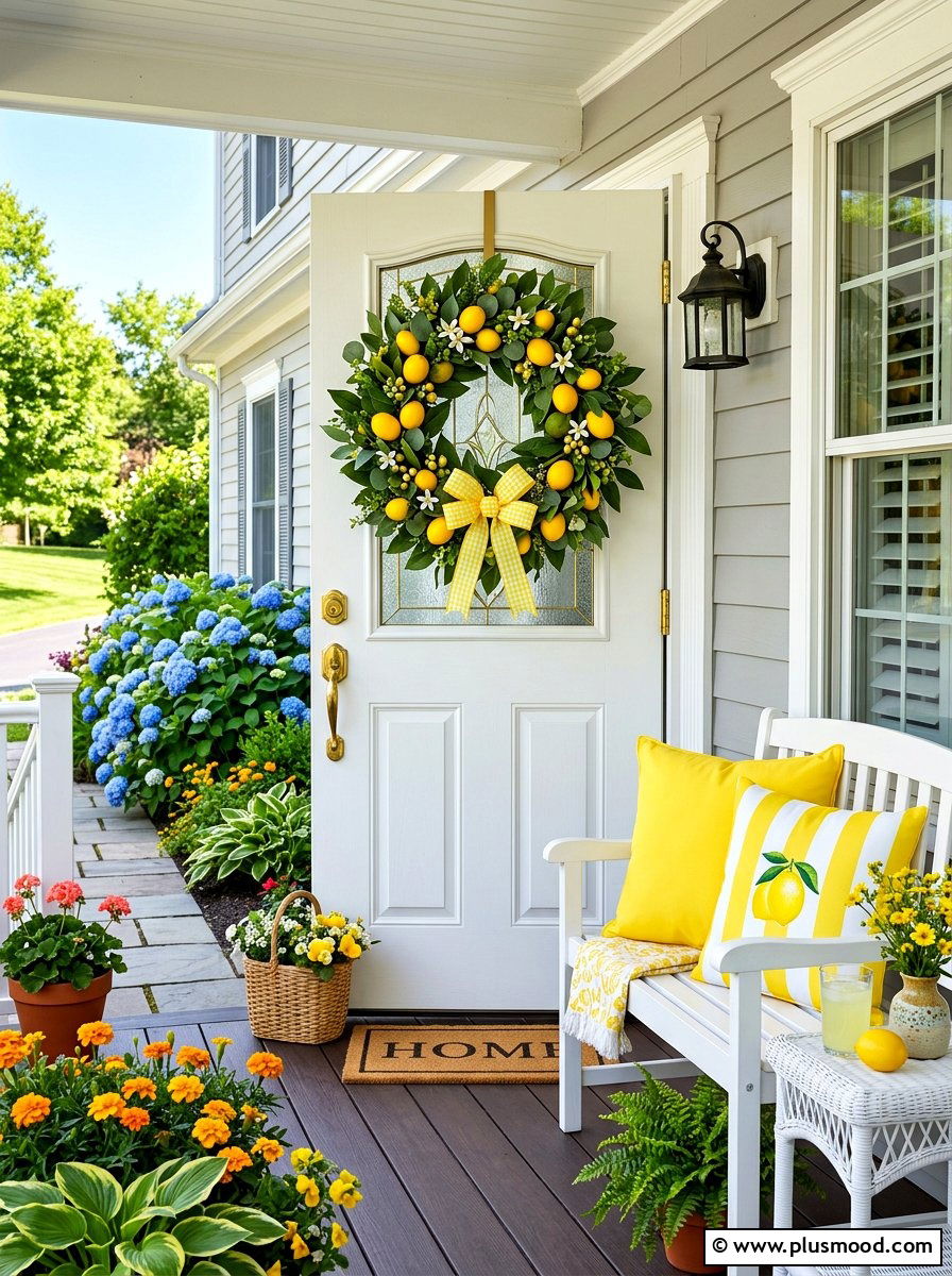 Seasonal Summer Wreath Display