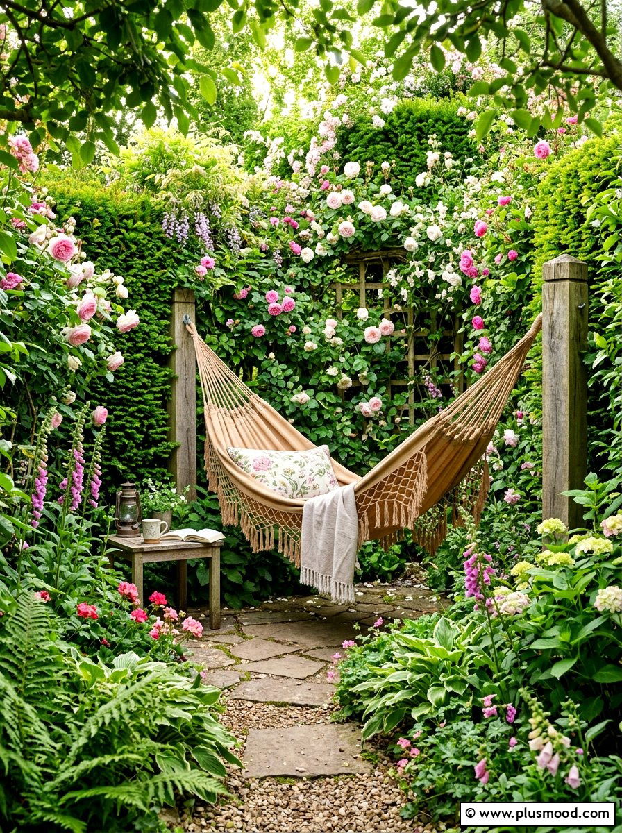 Secret Garden Hammock - 25 summer backyard hammock ideas