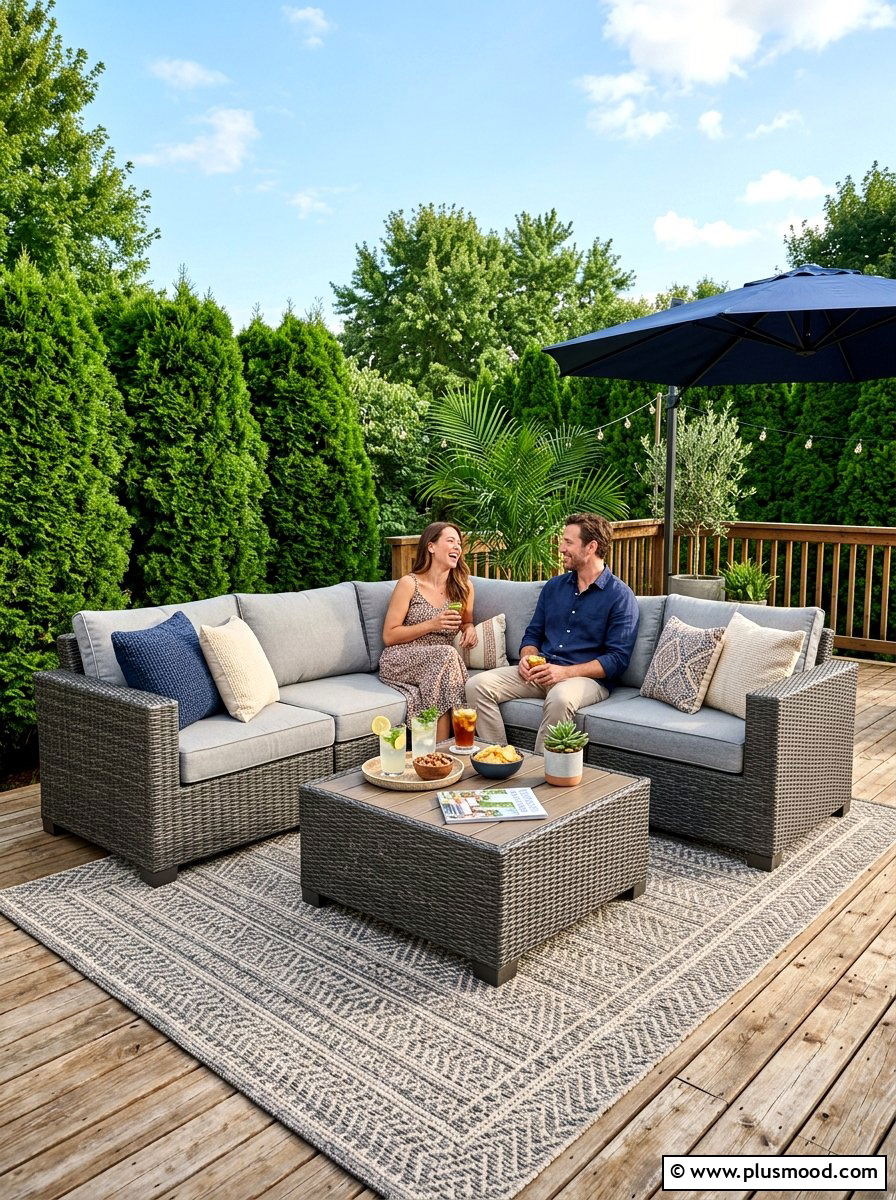 Sectional Sofa Seating - 25 summer easy outdoor entertaining ideas