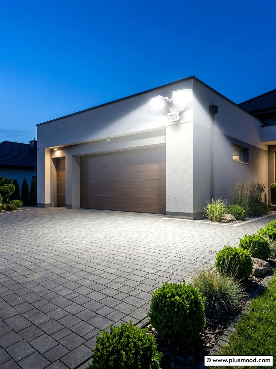 Security Flood Lights - 25 summer garden lighting ideas
