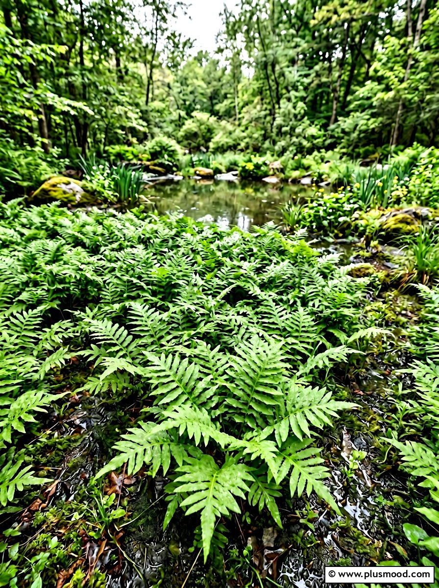 Sensitive fern pool bog garden - 25 pool landscaping ideas with ferns
