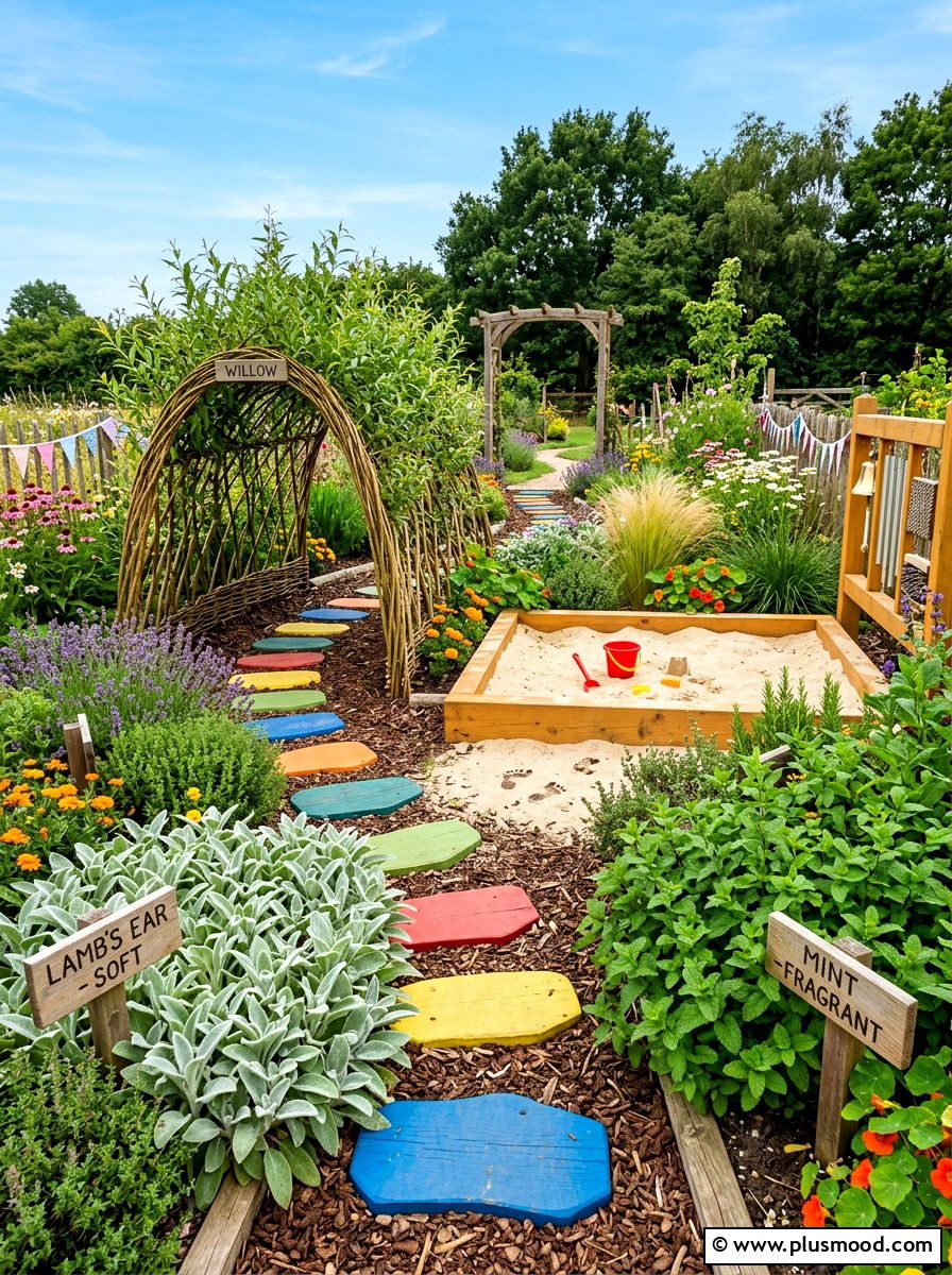 Sensory Kids Play Garden - 25 best summer garden ideas