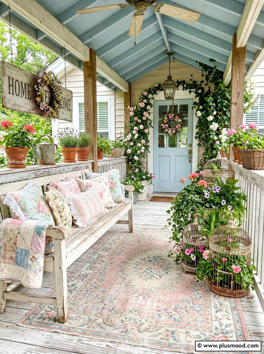 Shabby Chic Front Porch - 25 summer cottage front porch ideas