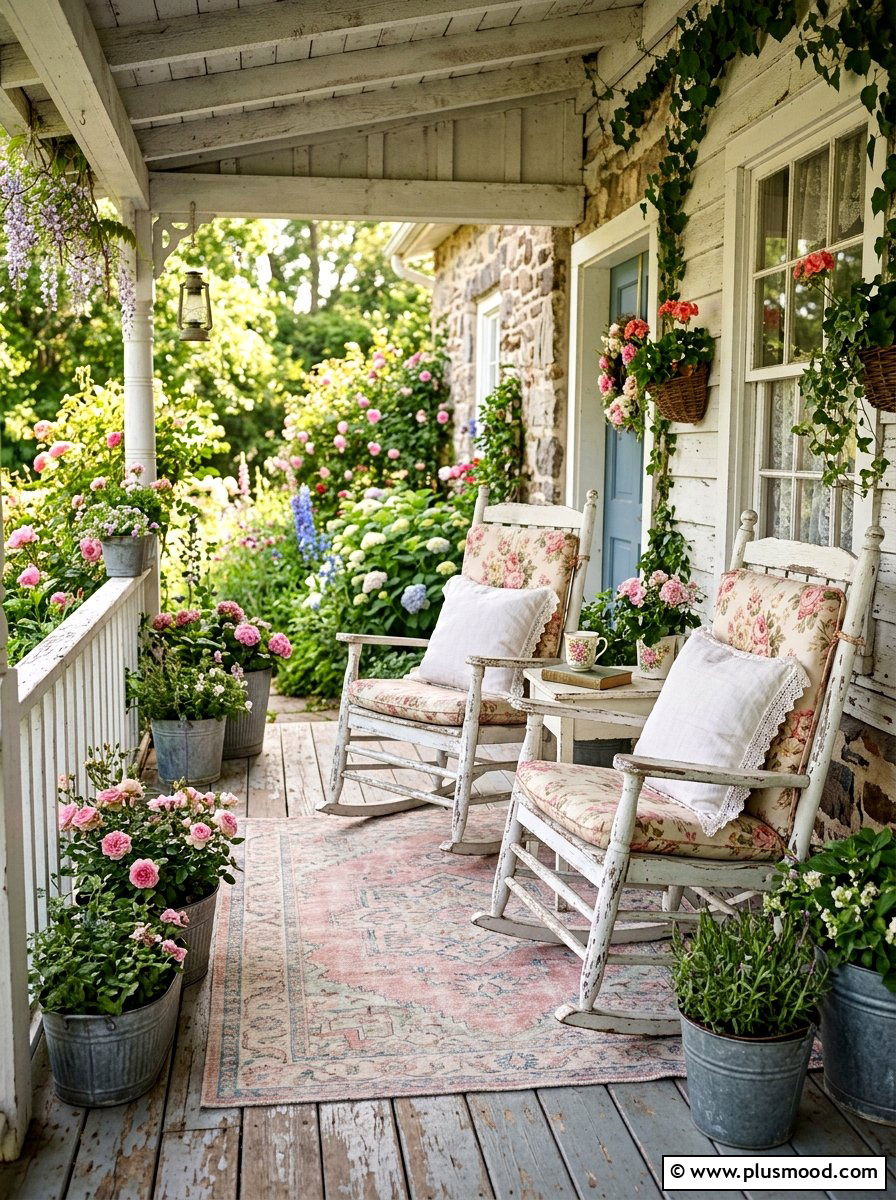 Shabby Chic Porch - 25 summer house decor ideas