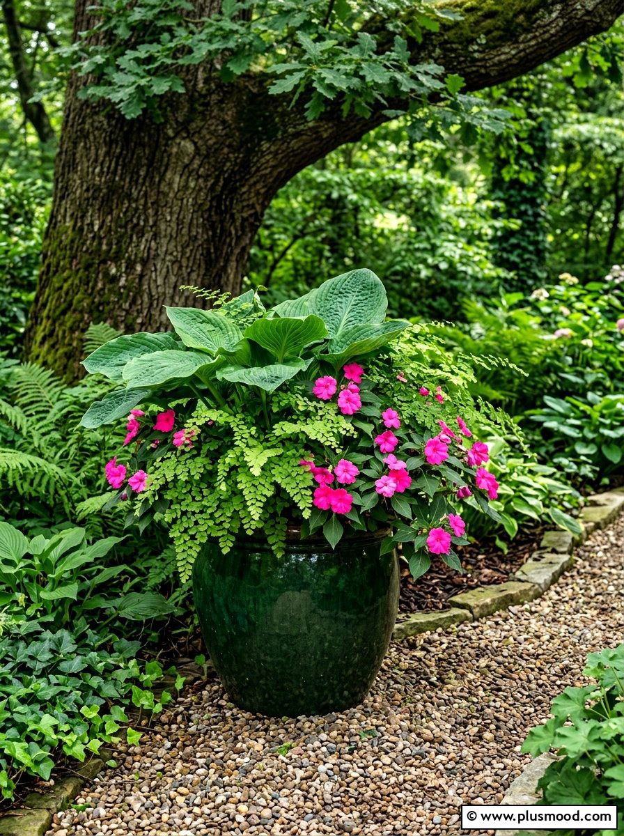 Shade Garden Flower Pot - 25 summer planter ideas