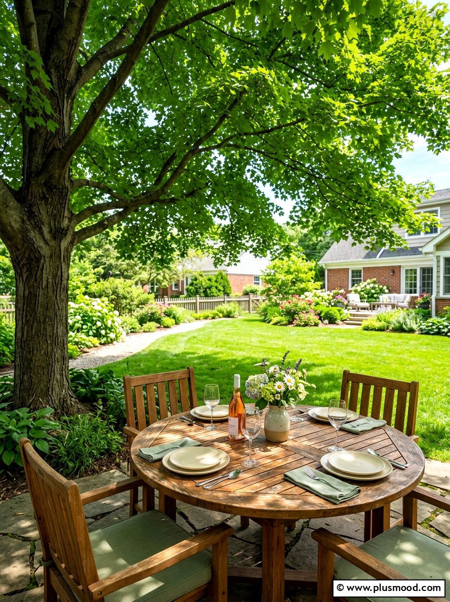 Shade Tree Dining - 25 summer backyard dining ideas