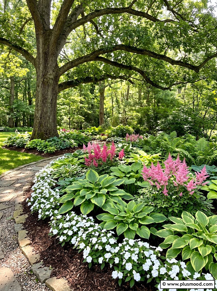 Shade flower bed - 25 summer flower bed ideas