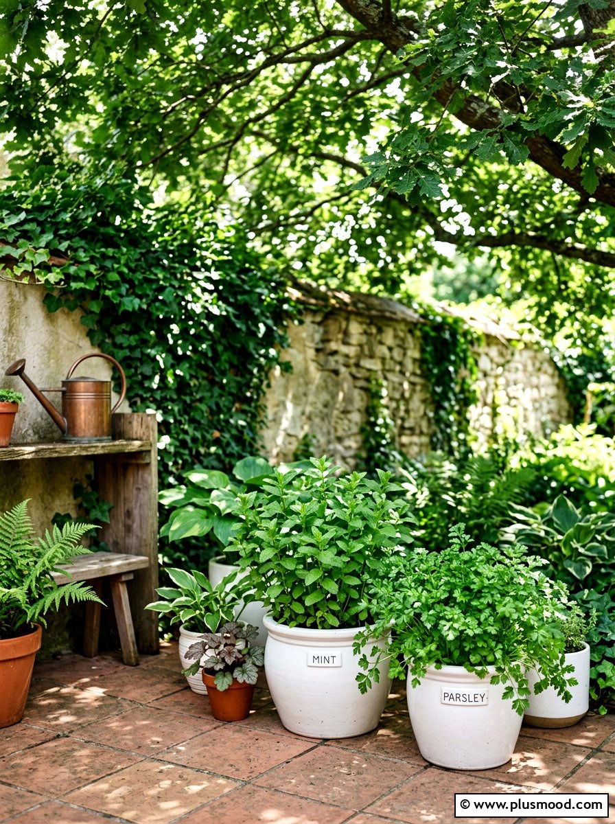 Shade loving herb garden - 25 summer herb garden ideas