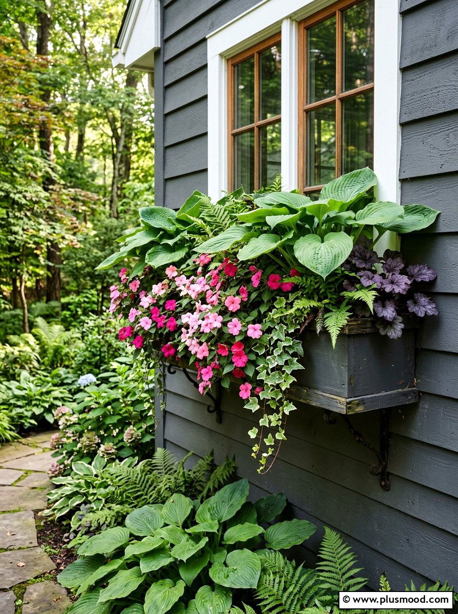 Shade window box - 25 summer planter box ideas