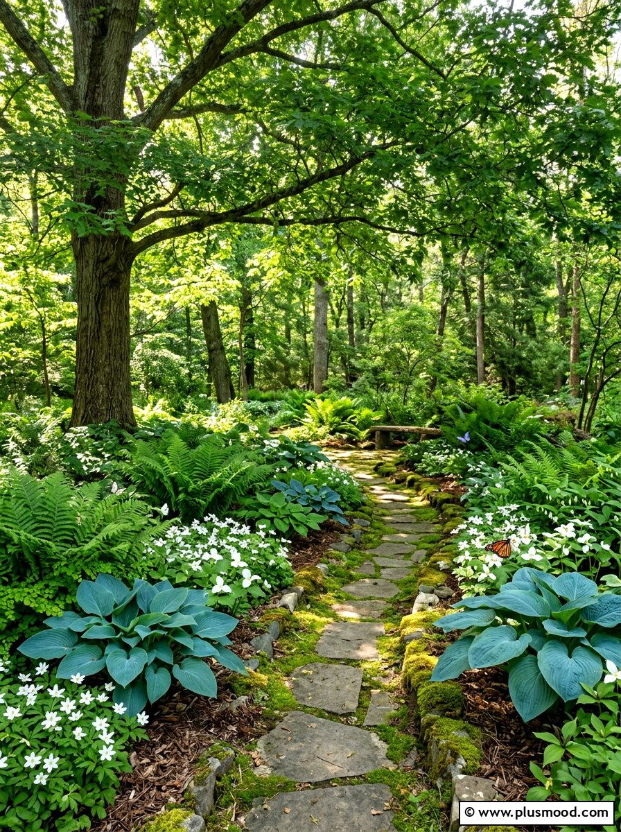 Shady Butterfly Habitat - 25 summer butterfly garden ideas