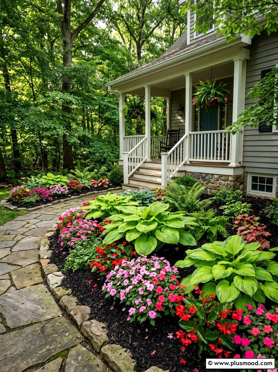 Shady Front Porch Flowers - 25 summer flower bed ideas for front yard