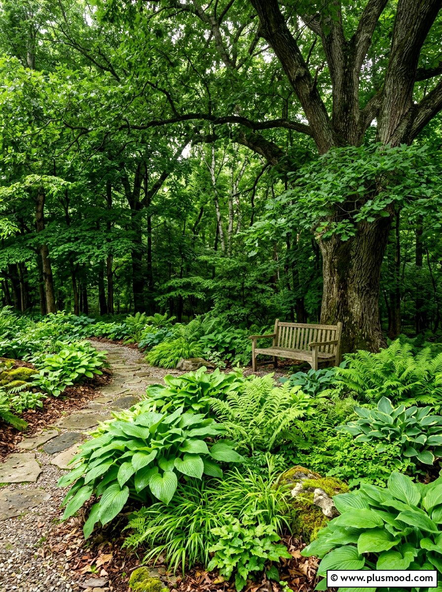Shady Summer Woodland Garden - 25 beautiful summer garden ideas