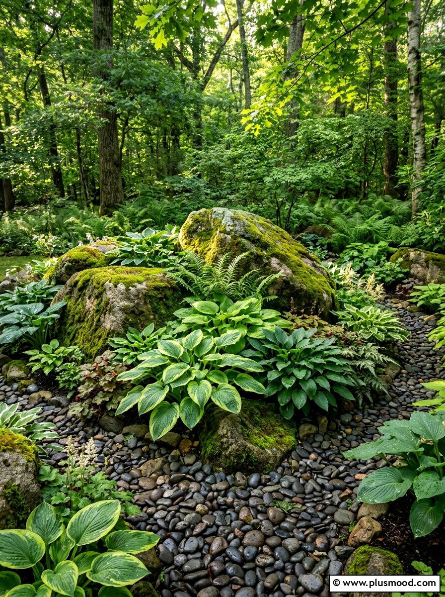 Shady rock garden corner - 25 summer rock garden ideas