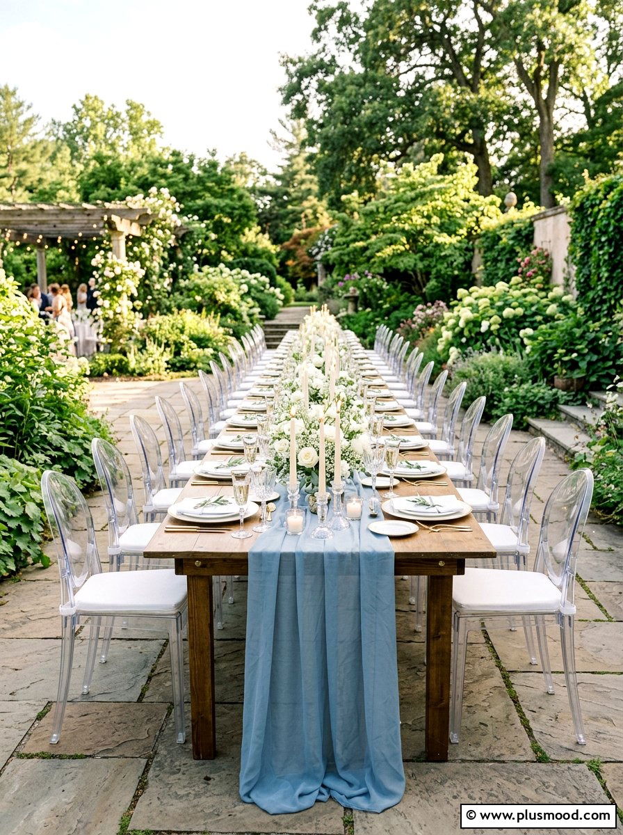 Sheer Chiffon Summer Table Runner - 25 summer table runner ideas for summer