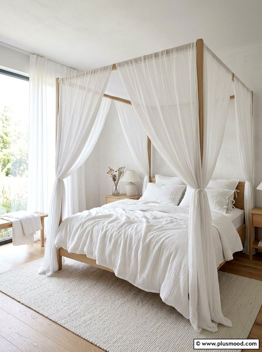 Sheer Cotton Summer Duvet - 25 summer duvet styling ideas