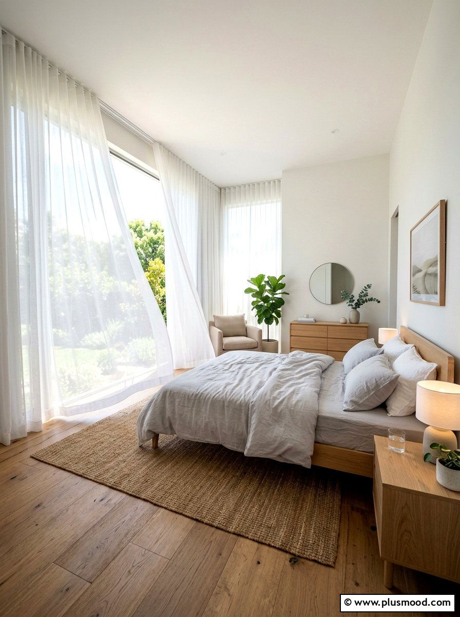 Sheer Curtain Bedroom - 25 summer bedroom decor ideas