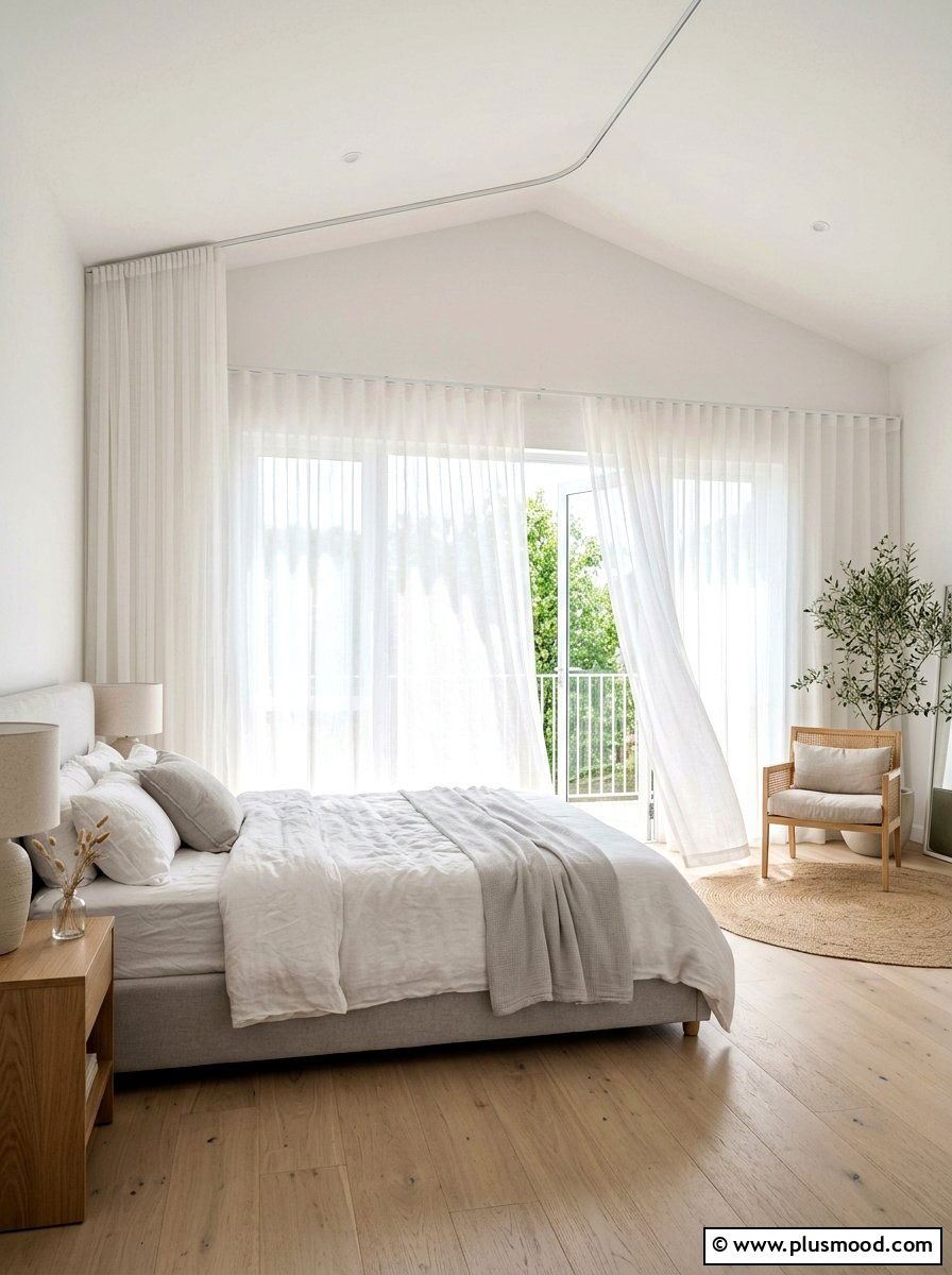 Sheer Curtain Bedroom - 25 summer bedroom ideas