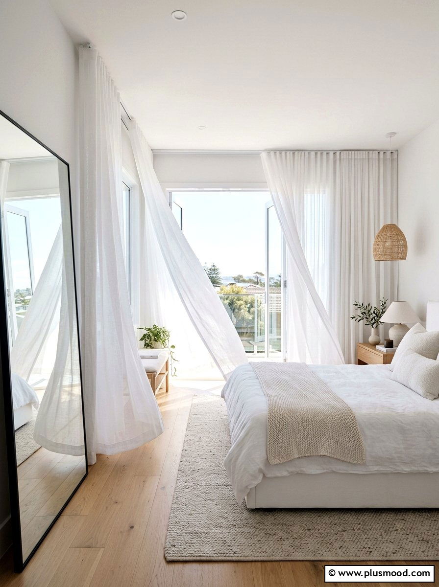 Sheer Curtain Bedroom - 25 light and airy summer decor ideas