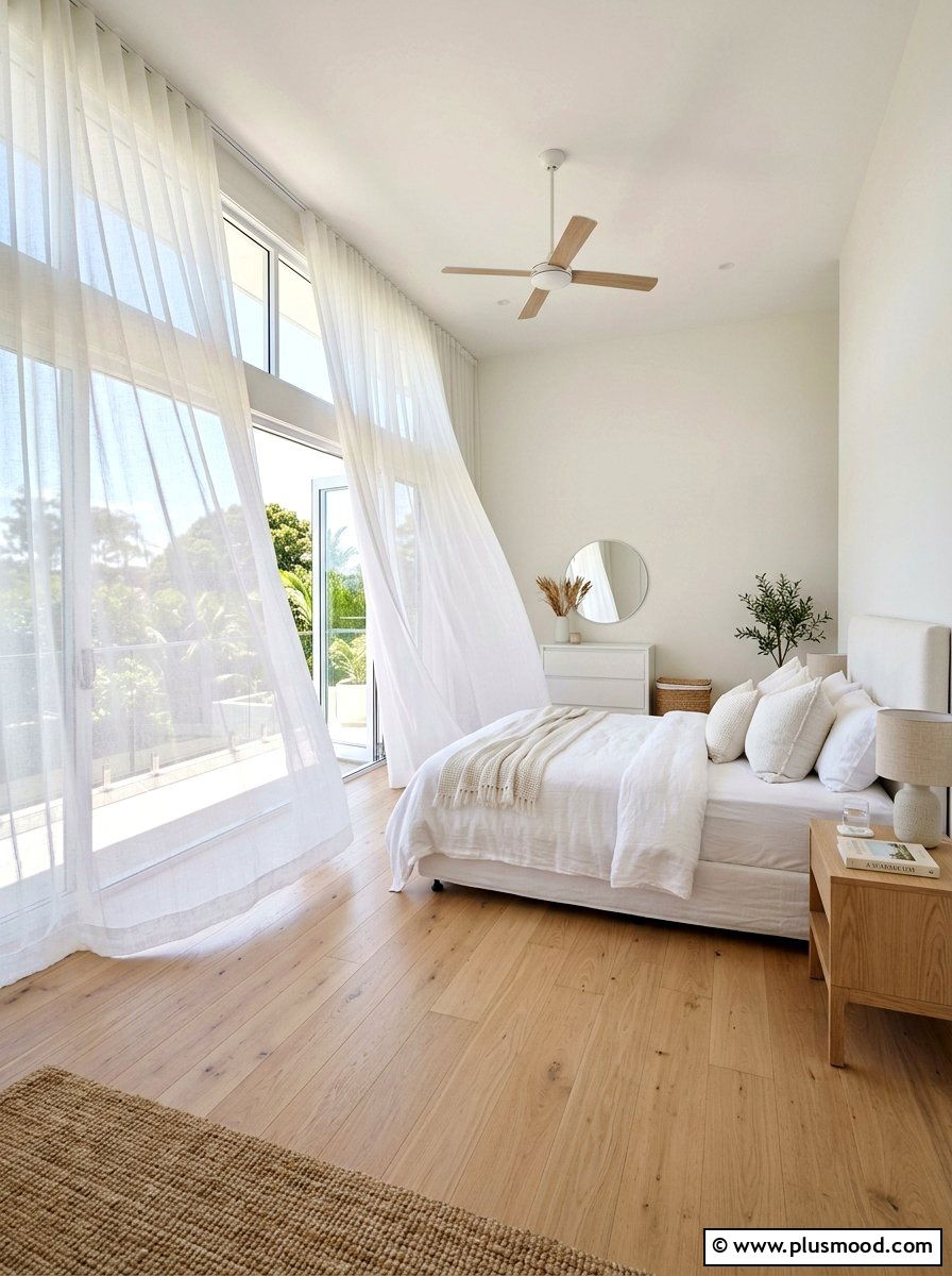 Sheer Curtain Summer Bedroom - 25 summer bedroom makeover ideas