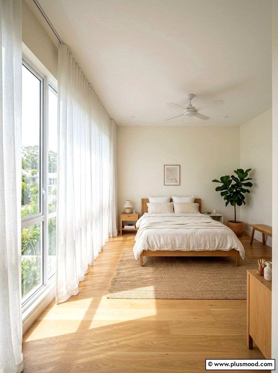 Sheer Curtains For Natural Light - 25 light and airy summer bedroom ideas