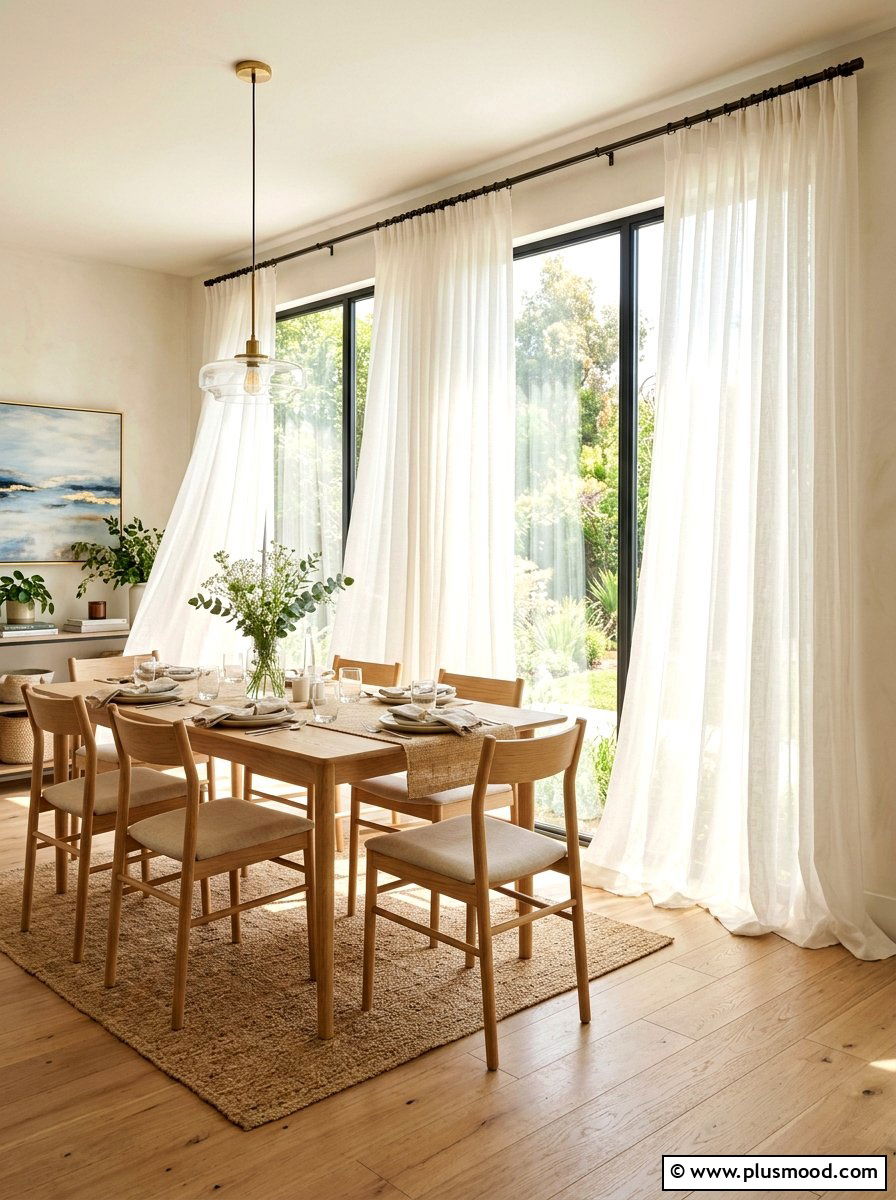 Sheer White Linen Curtains - 25 summer relaxed luxury decor ideas