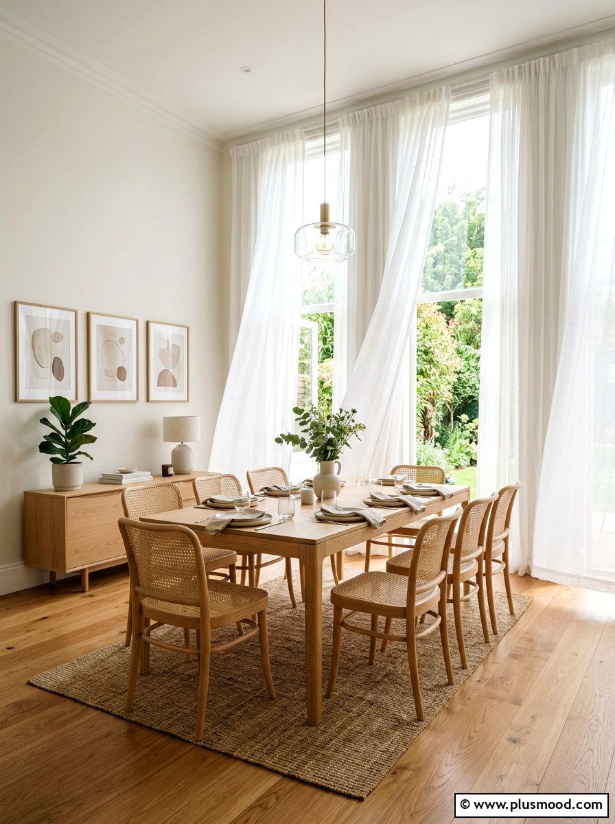 Sheer Window Curtains - 25 simple summer home decor ideas