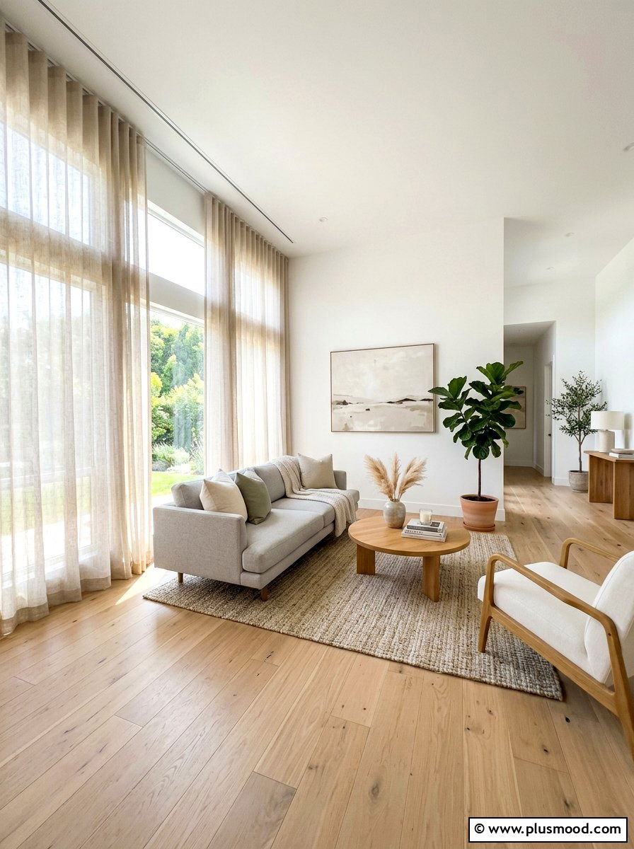 Sheer Window Curtains - 25 summer home makeover ideas
