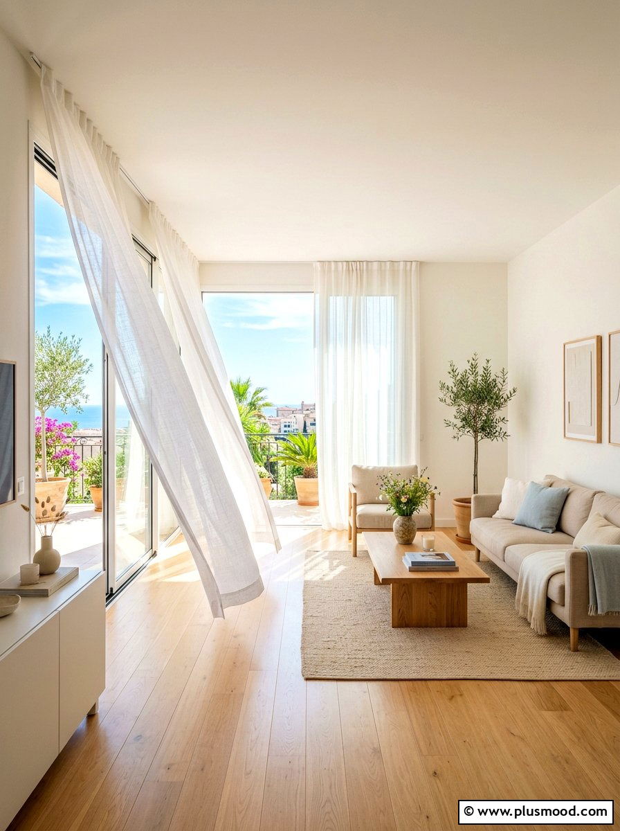 Sheer Window Curtains - 25 summer home refresh ideas