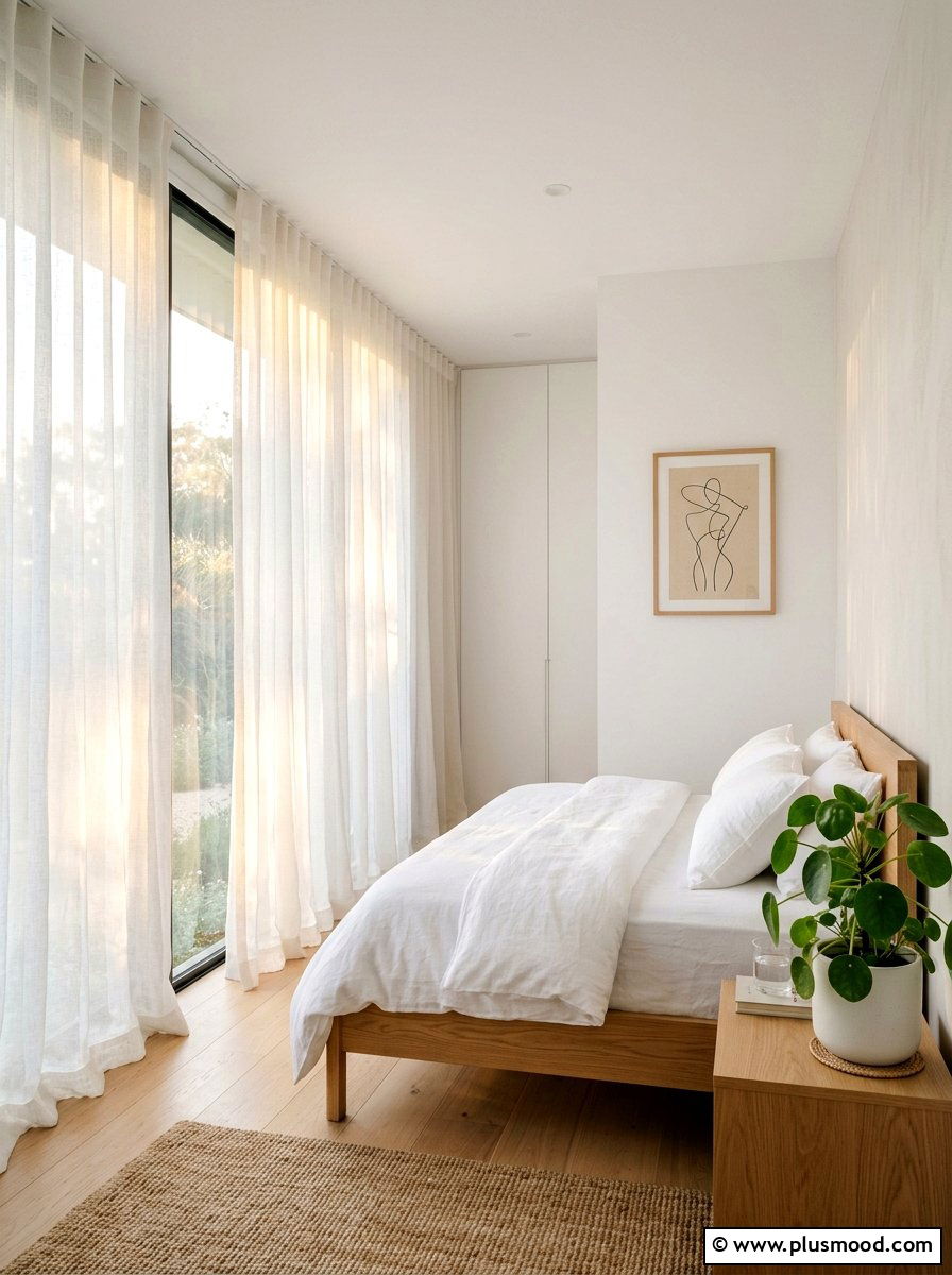 Sheer Window Treatment - 25 summer minimalist summer decor ideas