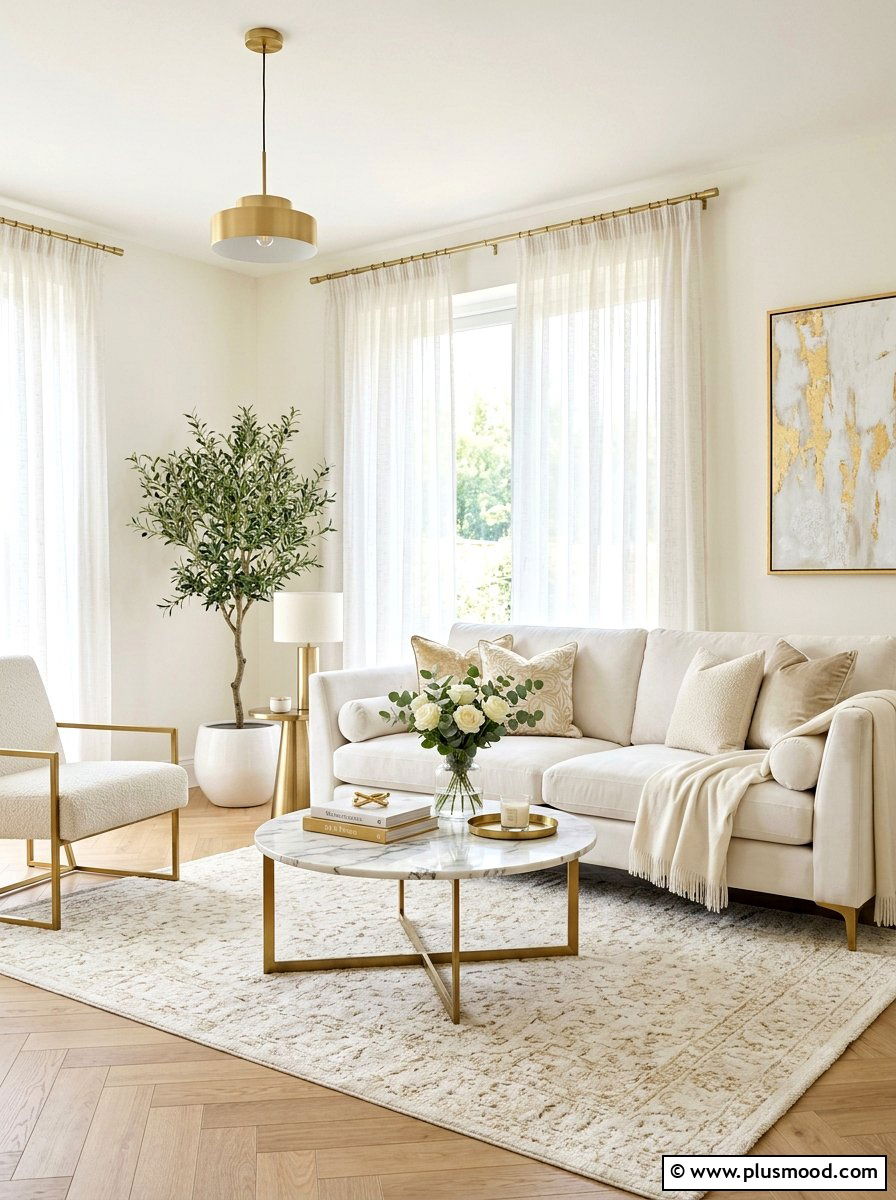 Sheer window panels - 25 summer window decor ideas for living room
