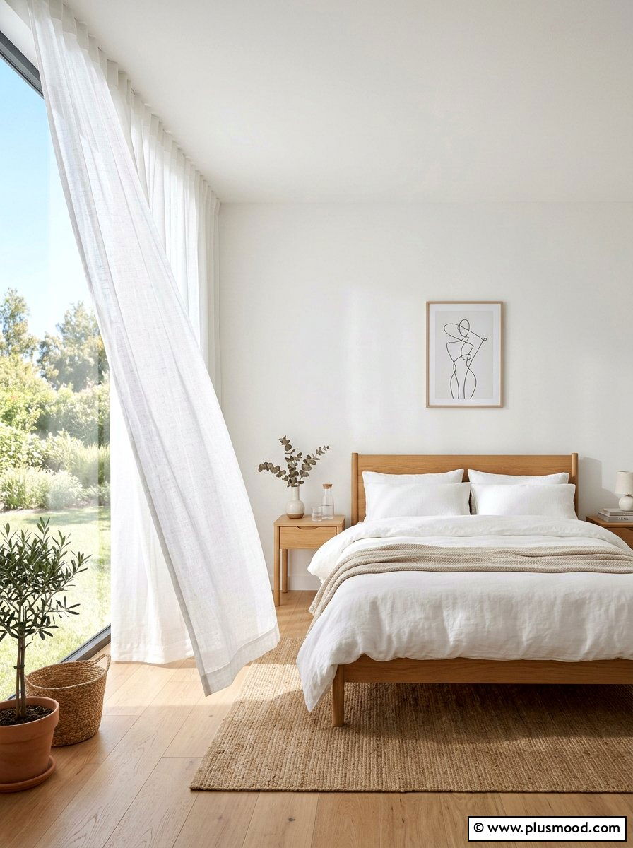 Sheer window treatments - 25 summer decor ideas without clutter