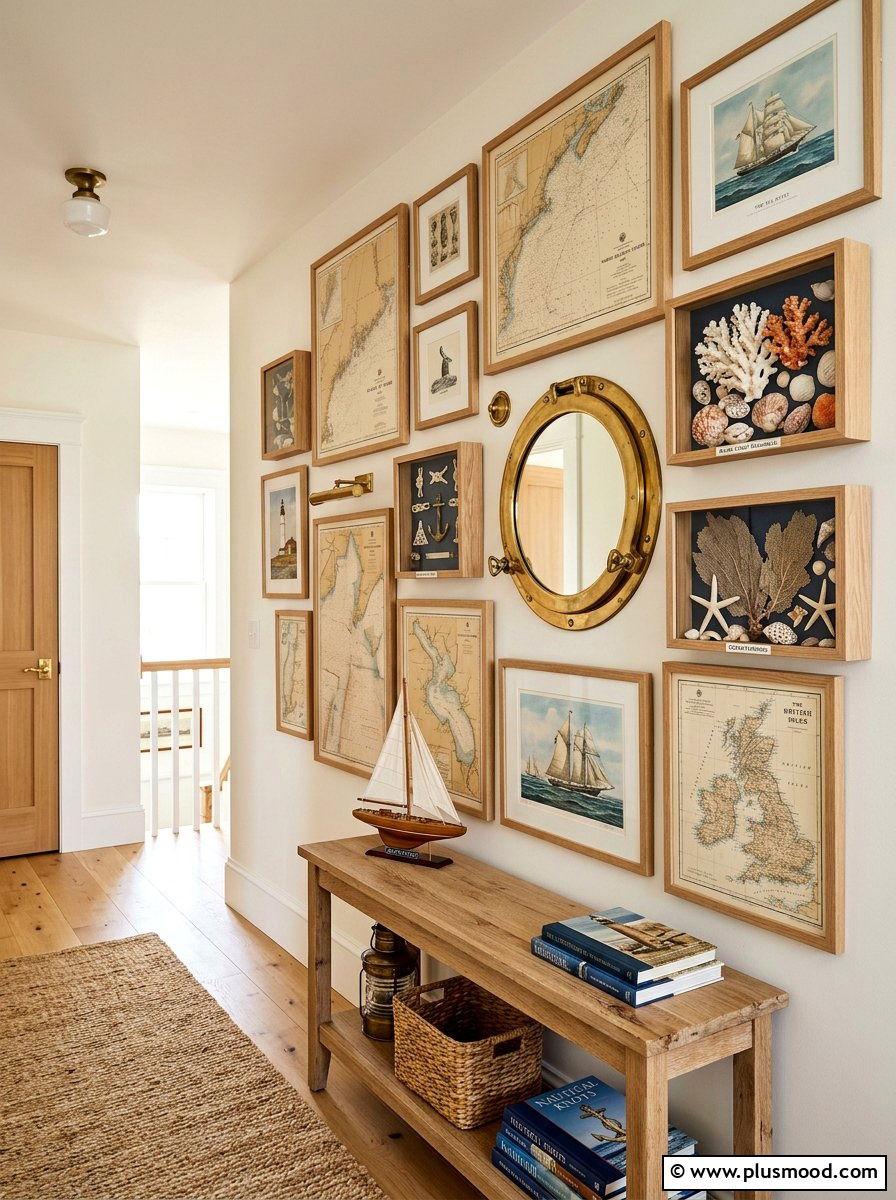 Shell Gallery Wall - 25 summer decor ideas with shells