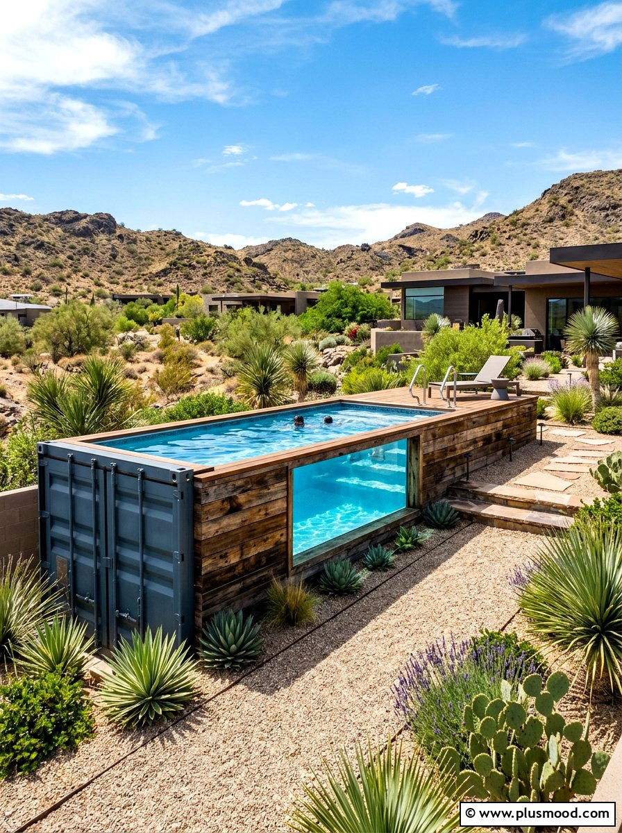 Shipping Container Pool - 25 summer backyard pool ideas