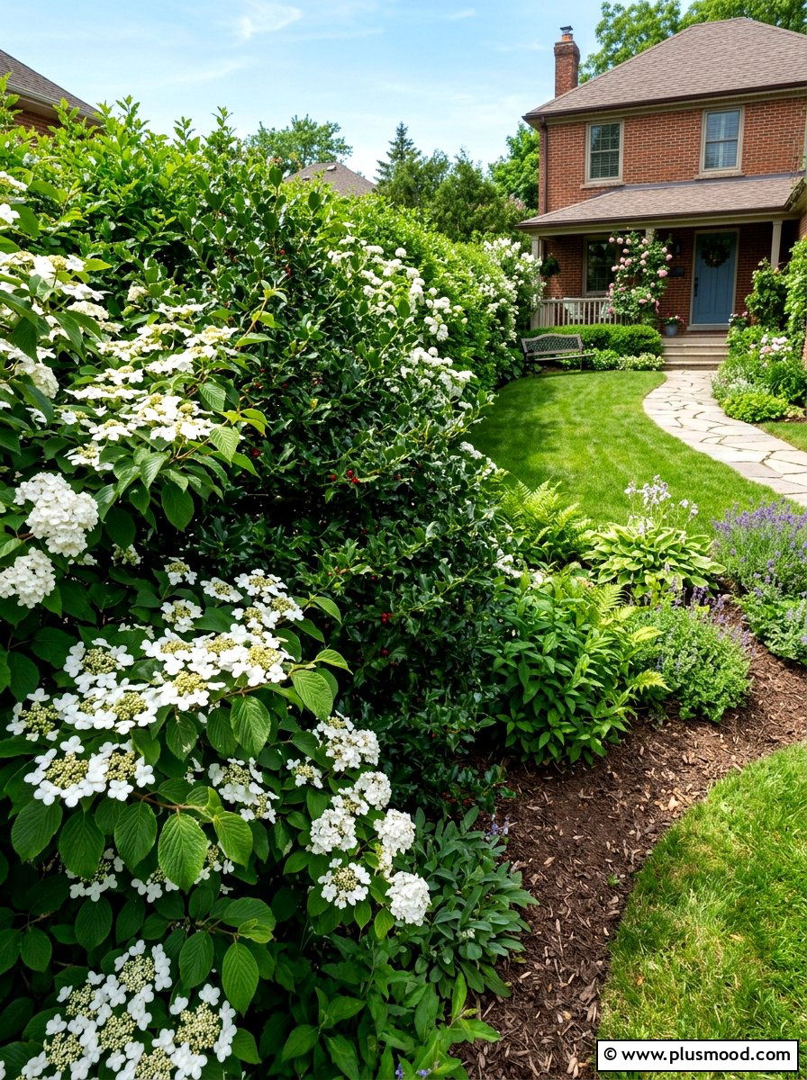 Shrub Border - 25 summer front yard landscaping ideas