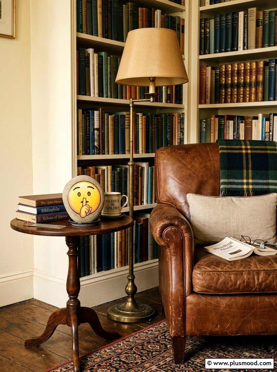 Shushing Face Emoji Stone - 25 painted rock ideas with emoji faces