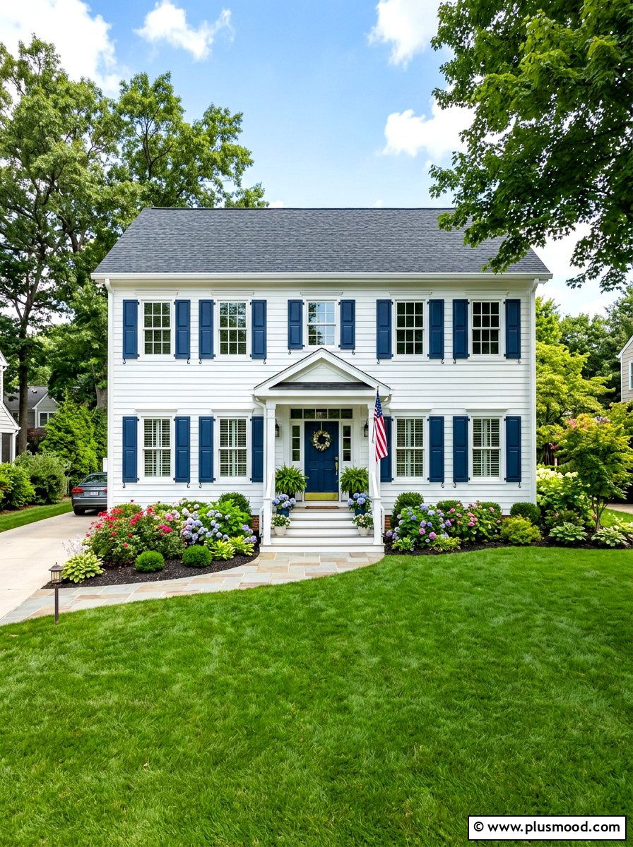 Shutter Paint - 25 summer easy curb appeal ideas
