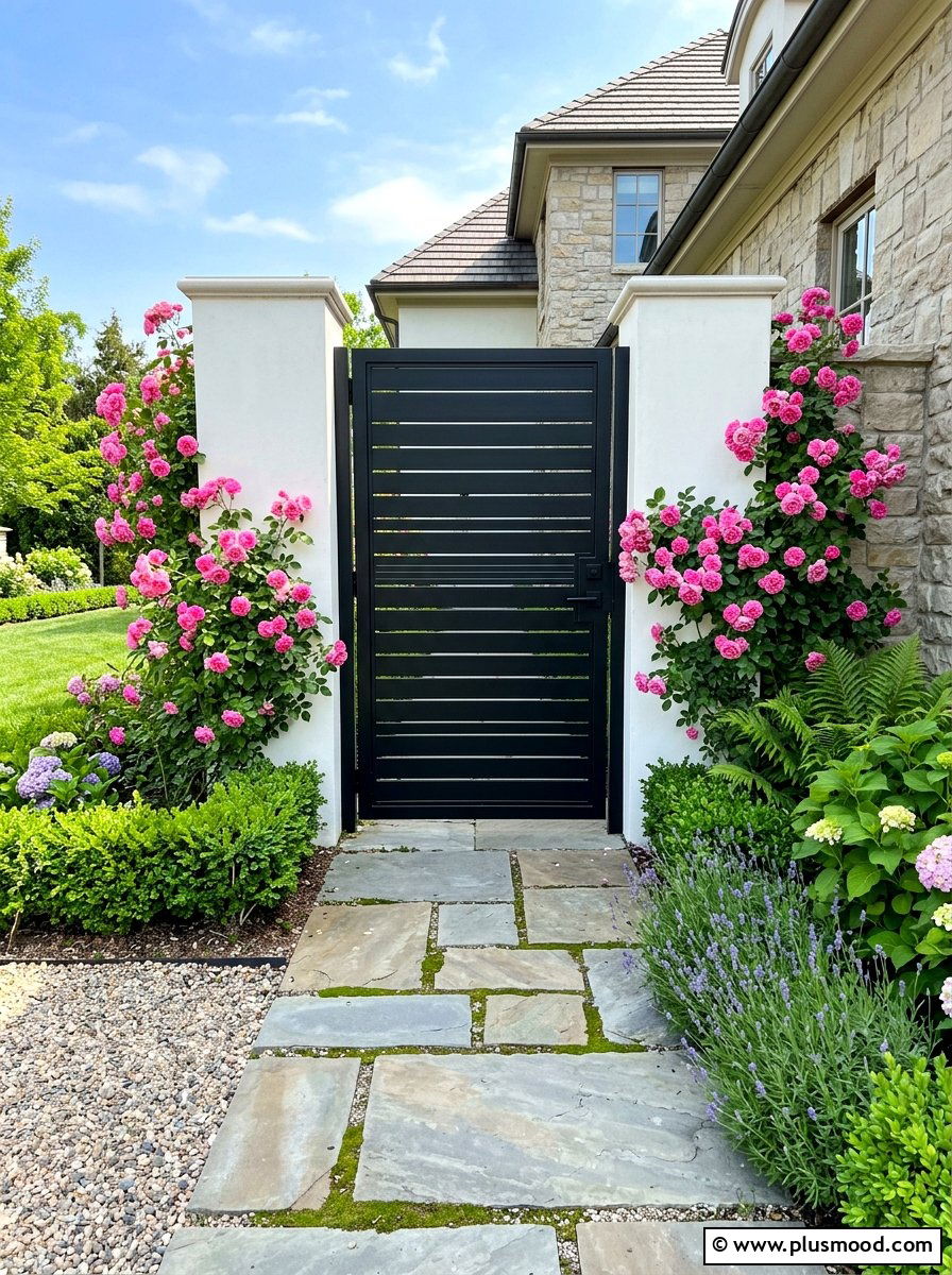 Side Yard Gate Design - 25 summer side yard garden ideas