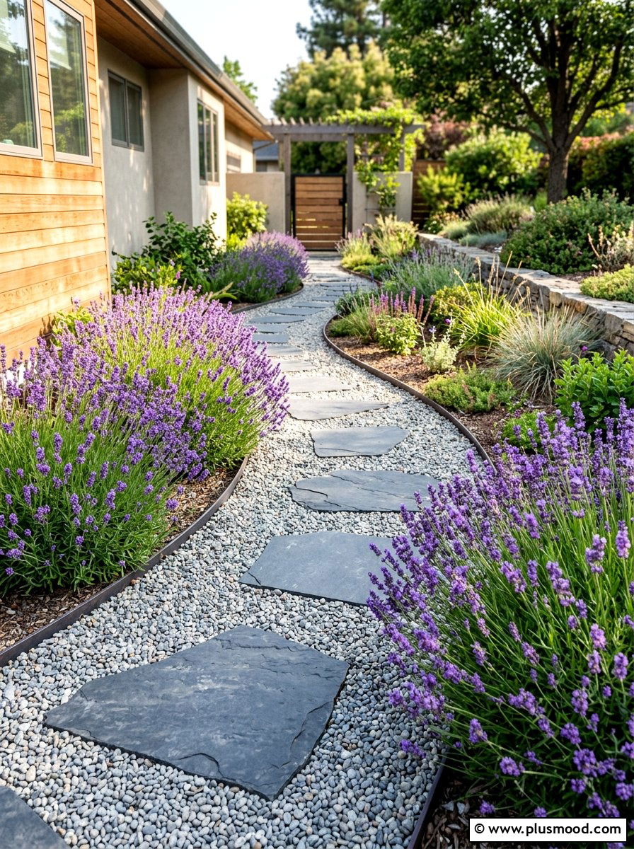 Side Yard Gravel Path - 25 summer side yard garden ideas