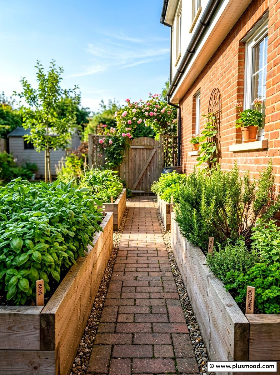 Side Yard Herb Garden - 25 summer side yard landscaping ideas