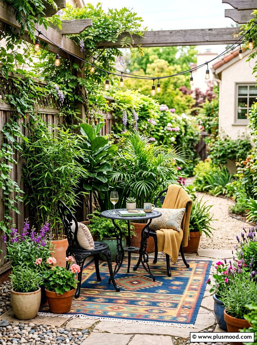 Side Yard Seating Nook - 25 summer side yard landscaping ideas