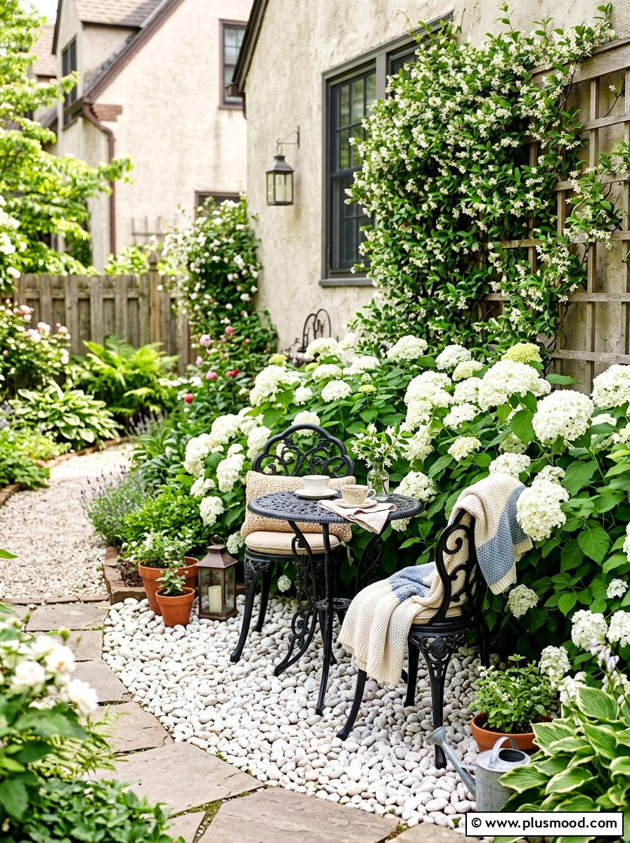 Side Yard Seating Nook - 25 summer side yard garden ideas