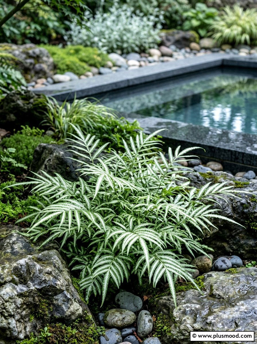 Silver brake fern pool landscape - 25 pool landscaping ideas with ferns