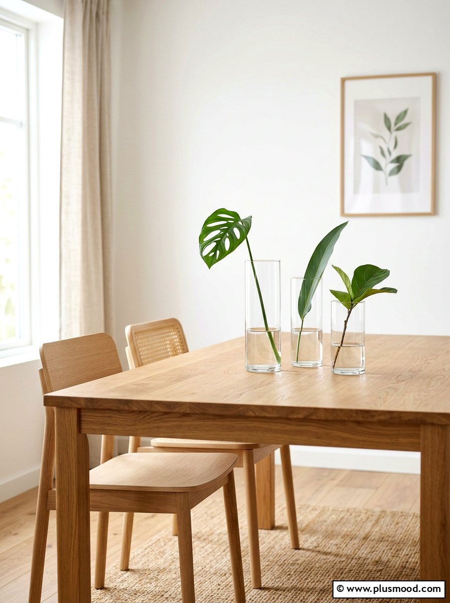 Simple glass vases - 25 summer decor ideas without clutter