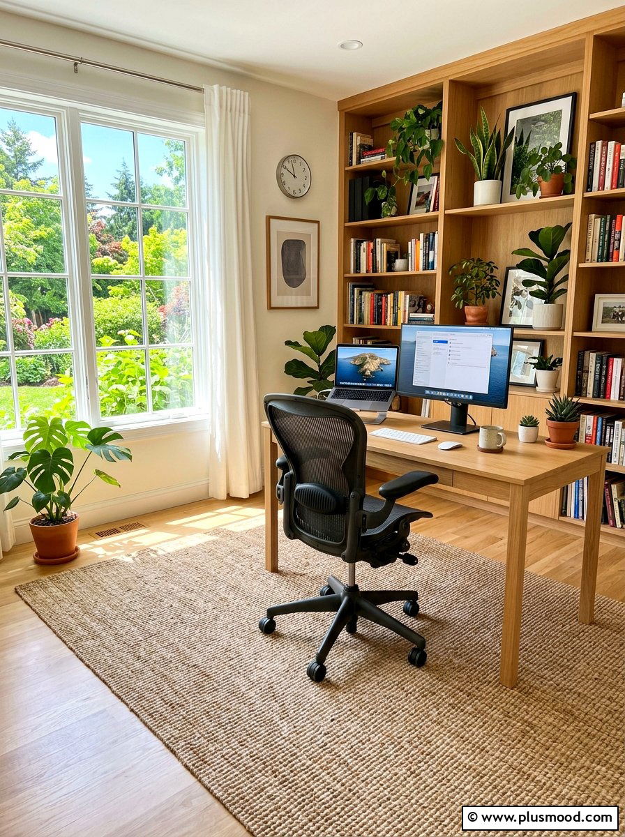Sisal Home Office - 25 summer natural texture decor ideas