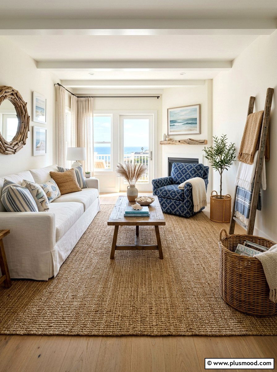 Sisal Rug Coastal Living - 25 summer coastal decor ideas